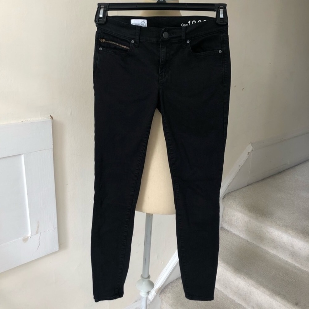 GAP 1969 Zipper Calf Accent Legging Jean EUC